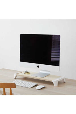 Eyes 5 - Apple, iMac, PC için Ahşap Monitör Standı - 2