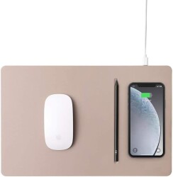 HANDS 3 PRO LATTE CREAM Wireless Şarjlı Mouse Pad - FAST CHARGING - 1