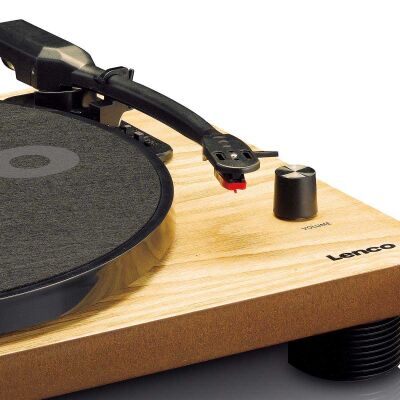 LS-50WD Turntable - Dahili Hoparlörlü, USB Ahşap Pikap - 3